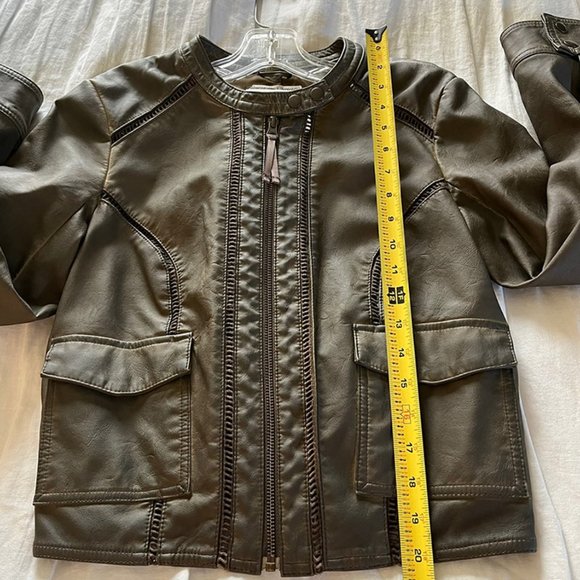 Anthropologie Hei Hei Vegan Leather Bomber Jacket - SP - Picture 10 of 10